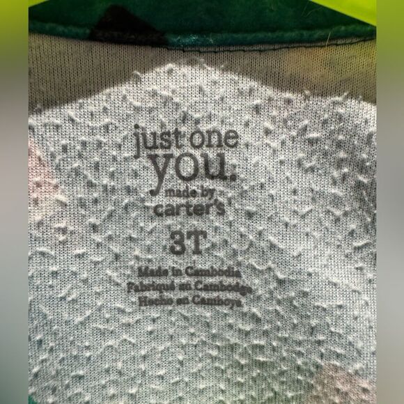 Carters Just One You Boys 3T Christmas Santa 2-Piece Pajama Set - Picture 3 of 3